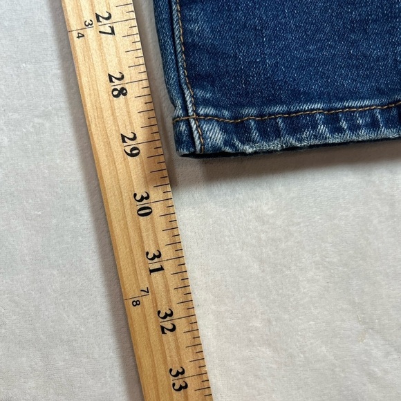 AMIRI Size 34W Dark Wash Distressed Jeans Designer Authentic Denim EUC - Picture 12 of 14